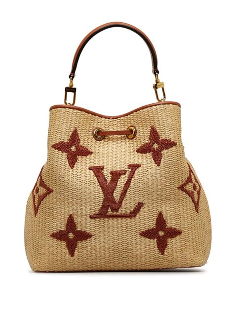 raffia louis vuitton|neonoe bucket bag.